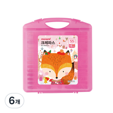 monAmi 女童用 Moni-ju 蠟筆 55色+5色 6件組, 60色, 6個