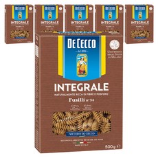 DE CECCO 得科 全麥螺旋麵, 500g, 6個