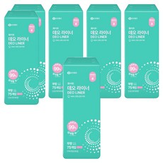 화이트 데오 팬티라이너, 롱, 75개입, 6개