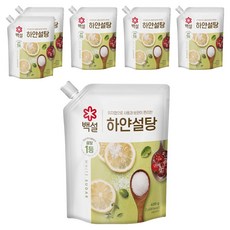 백설 하얀설탕, 400g, 6개