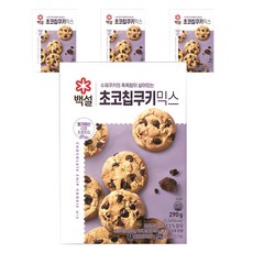 CJ BEKSUL 白雪 巧克力碎片餅乾混合, 290g, 4個