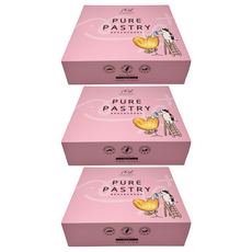 School of Cookie 台灣優格餅乾學院 me+純奶油千層派餅乾禮盒 天然奶油愛心派 22包, 220g, 3盒