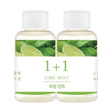 더허브샵 차량용 디퓨져 50ml 리필, 라임민트, 2개