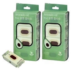 영수산업카멜 아보카도오일 미니포켓 물티슈, 16개, 8매