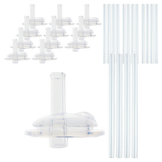 BBTTO 替換吸嘴 6入+替換矽膠吸管 8入組, 單色, 2組