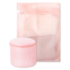 AXIS 艾克思 衣物內衣細密網洗衣袋組合包 3入, 粉蜜桃, 1組