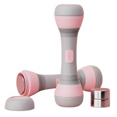 Hyudaon 簡易重量調節啞鈴 粉紅色, 2個, 4kg