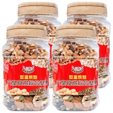 品鮮生活 六皇食鑽無調味綜合堅果 大容量包裝 原味封存, 600g, 4桶