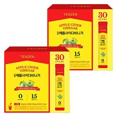 TEAZEN 茶禪 蘋果醋隨身包, 5g, 30條, 2盒