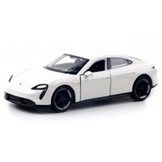 WELLY 迷你車系列 4.75 保時捷 Taycan Turbo S 汽車玩具, 白色