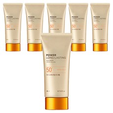 더페이스샵 파워 롱래스팅 선크림 SPF50+ PA+++, 80ml, 6개