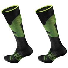 ROCKAY Vigor Socks 長筒運動機能壓縮襪, Black + Lime, 1雙