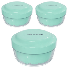 yulikiker 隱形牙套/隱適美/活動假牙 清潔密封浸泡盒 (綠色)耐熱80度, 250ml, 1個, 3個