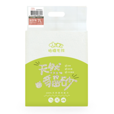 哈囉毛孩 益生菌長條豆腐貓砂 7L, 極細1.5mm, 可沖馬桶, 快速凝結, 2.7kg, 1袋, 原味