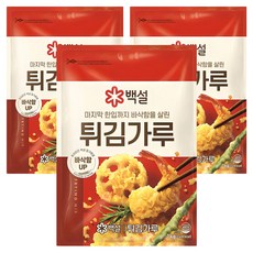백설 튀김가루, 1kg, 3개