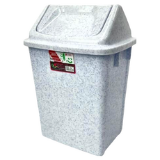 清心 附蓋方形紙林垃圾桶 9L 藍色 2入, 19.5 x 24.5 x 36cm