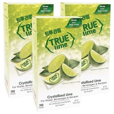 TRUE citrus 萊姆水沖泡粉, 0.8g, 100包, 3盒