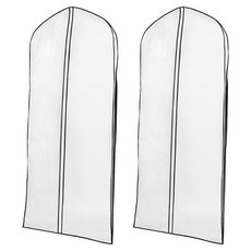 SHIMOYAMA 立體式半透窗衣物 厚外套防霉防塵套, 2個, 1入