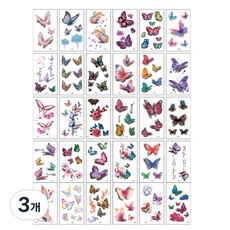 cinnamon girl 兒童彩色紋身貼紙 30入組, 3組, G款