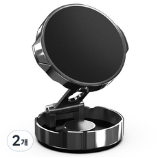 GOOSPERY 車用磁吸式手機支架, 黑色, 2個