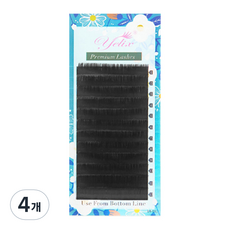 頂級混合俄羅斯濃密款假睫毛 貂毛 D捲度 0.20mix 7~16mm NB_01_03, 單一顏色, 4個