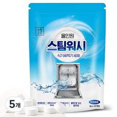 생활공식 올인원 스팀워시 식기세척기 세제 50p, 250g, 5개