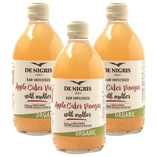 DE NIGRIS 德尼格斯 蘋果醋, 3瓶, 500ml