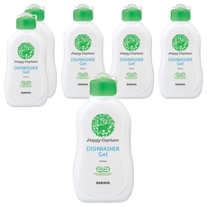 Saraya 快樂大象洗碗機凝膠, 6個