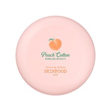 SKINFOOD 思親膚 桃子棉散粉餅 4g, 混色, 1個