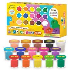 요미몬 안심클레이 15종 세트, 혼합색상, 750g, 1세트
