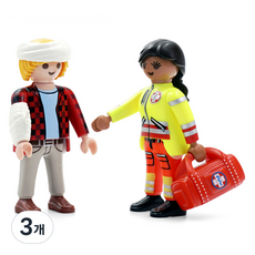 플레이모빌 듀오팩 구급대원과 환자 피규어 71506, 3개