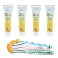atomy 艾多美 牙刷 8入+牙膏 50g 4入, 1套