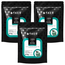타코 그린티 민트초코칩 분말, 870g, 1개입, 3개
