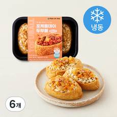 포케올데이 볶음김치 두부볼 3개입 (냉동), 195g, 6개
