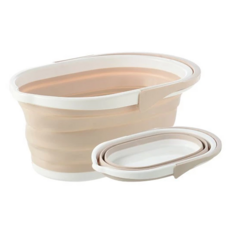 可摺疊多功能清潔水桶，大容量，小體積，耐冷耐熱，環保材質, 北歐米, 1個