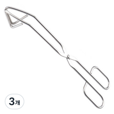 UH홈데코 스텐 삼각 가위집게, 24cm, 3개