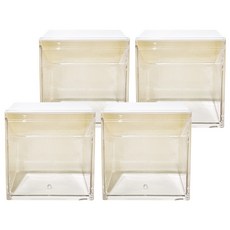 comet 免打孔黏著式迷你收納盒, 白色, 4個