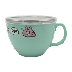 雅迪 卡娜赫拉的小動物不鏽鋼泡麵碗 600ml, 綠色, 1個