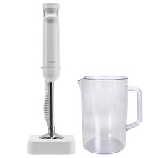 TOKEBI Air Slim簡約手持式攪拌機 Beverly White+杯子 2000ml組 SHB2300, SHB2300S
