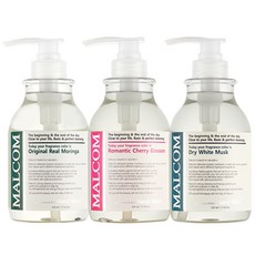 MALCOM 瑪律科姆 極淨植萃香氛洗手露組 舒心辣木香 520ml+浪漫櫻花香 520ml+激情白麝香 520ml, 1組