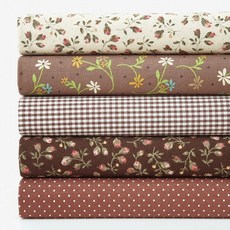 碎花點點格紋棉布 5件組 SH-266, 混色