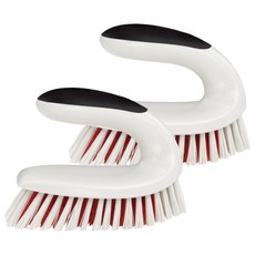 OXO 萬用清潔刷, 握把易抓握, 堅硬溫和的刷毛, 可掛起來門把上晾乾, OX0109018A, 2個