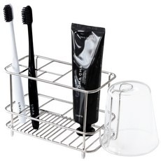 네이쳐리빙 바썸 스텐304 양치컵 홀더 칫솔꽂이, 1개