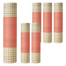 Cleanette 可重複使用抹布 捲筒式 大號 橘色, 6個, 30入