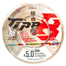 AMiKA 超紗 頂級PE線 鈦合金粒子包覆 36針超緊密編織 日本製造, 50m x 0.71mm, 彩色, 1個