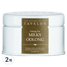 타바론 밀키 우롱차 미디움 틴, 40g, 1개입, 2개