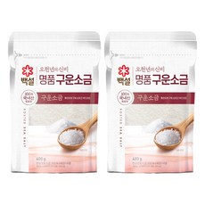 CJ BEKSUL 白雪 天日鹽 烤鹽, 400g, 2個