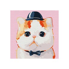 Play about DIY 傑作繪畫套組 20 x 20cm, 戴帽子的貓