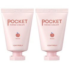 토니모리 포켓 핸드크림 피치, 2개, 30ml