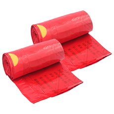 台塑 拉繩感染袋 8L 40張 紅色 感染物專用袋 附拉繩防止惡臭散發 小容量設計, 2捲